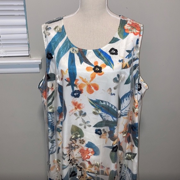 Catherine’s Floral Sleeveless Dress XXXL - Picture 2 of 9